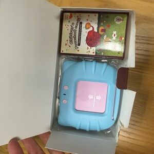 Blue and Pink Electronic Device cards early education